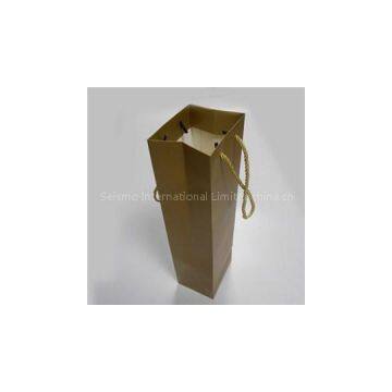 Golden Square Bottom Paper Bags