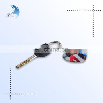 Factory supplier good price plastic prints custom made keychain with good quality