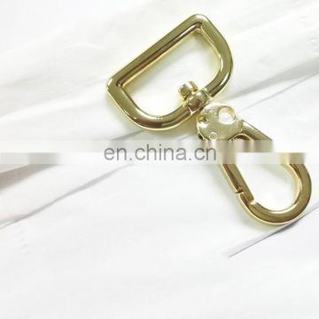 Customized high quality handmade polishing metal snap hooks with buckle