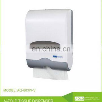 Wall Mounted plastic M fold C fold Z fold paper towel tissue dispenser