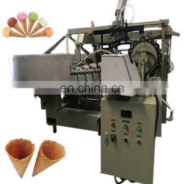 Rolled ice cream sugar waffer cone making machine