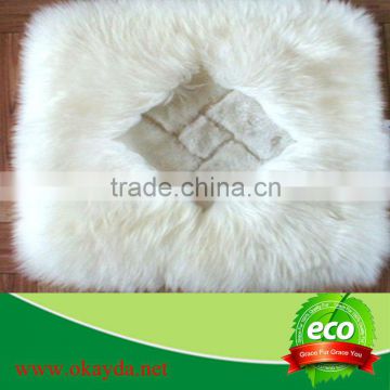 Durable sheepskin seat pad