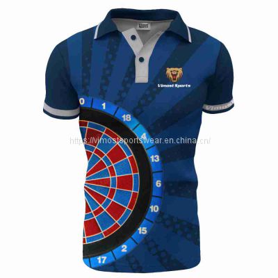 2022 wholesale sublimated custom dart shirt with high quality