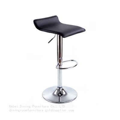 Armless Backrest Swivel Leather Bar Chair DB-U65S