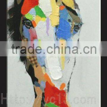 the colourful animal horse's head hotel decorative painting