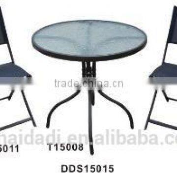 outdoor 3 pcs steel folding sling bistro set