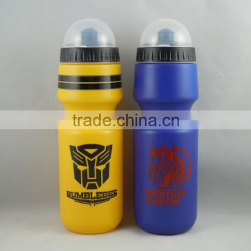 Thin Whist Style PE Plastic Sprot Bottle With Transparent Cap