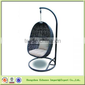 Poly rattan customize hanging egg chair/hanging swing egg chair Indoor Outdoor-FN4114