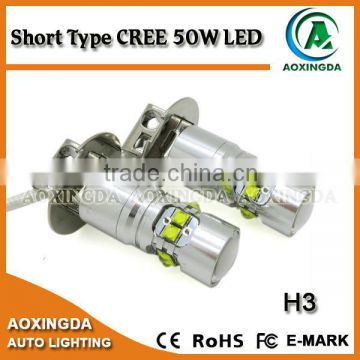 short type H3 LED CREE 50W fog light