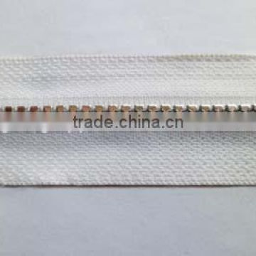 5# plastic resin zipper fastener silver teeth zipper long chain zipper fashion zipper