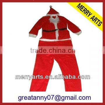 Merry Arts hot sale men Christmas santa clause clothes set for sale