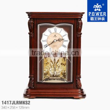 Fashion classic wooden funny table clock,decorative table clock for living room
