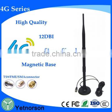 High gain 12dbi USB 4g lte antenna with magnetic base for dongle