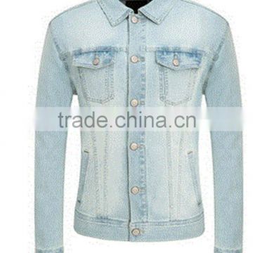 2016 Spring latest developed mens cotton jeans jacket windproof waterproof