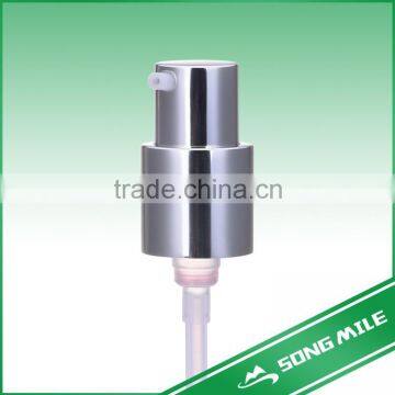 Aluminum Coating Silver Cream Pump for Packaging