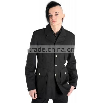 Black cotton army jacket by Alishpa clothing