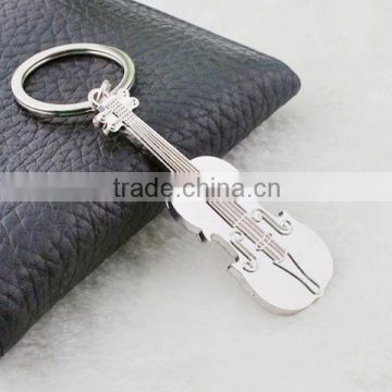 Silver Stainless steel Bottle Opener Keychains of Violin