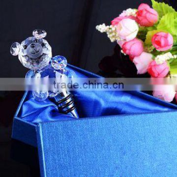 Cheap And High Quality Crystal animal Wine Bottle Stopper
