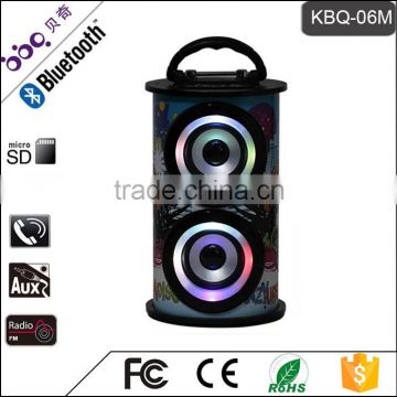 BBQ KBQ-06M 10W 1200mAh Factory CE Battery Removable Bluetooth Speaker