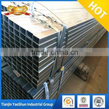 dn15 gi 75*75 galvanized square/rectangular steel pipe/tube GI PIPE