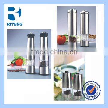 promotional eco-friendly stainless salt and pepper mill