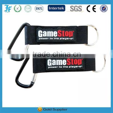 promotional nylon lanyards with carabiner for gifts