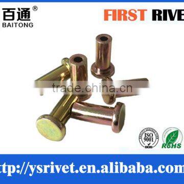 8x21 zinc color semi tubular steel rivet