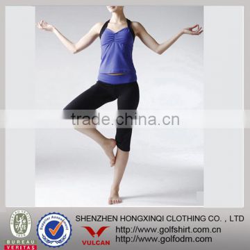 2013 Fashion Slim fit Dry fit Breathable supplex gym clothes for women