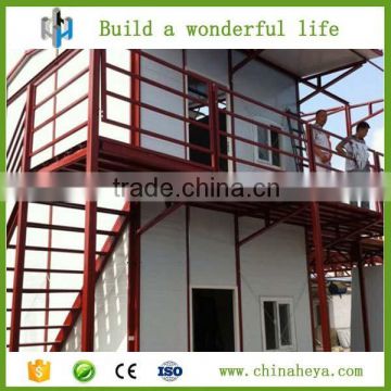Cheap eps prefabricatd 2 layer worker house with low price