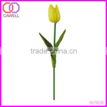 wholesale decoration yellow single artificial tulip