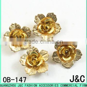 The latest sandals ornaments gold flower copper