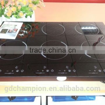 2015 hot selling high quality CB approval 6 burners induction cooker with low price