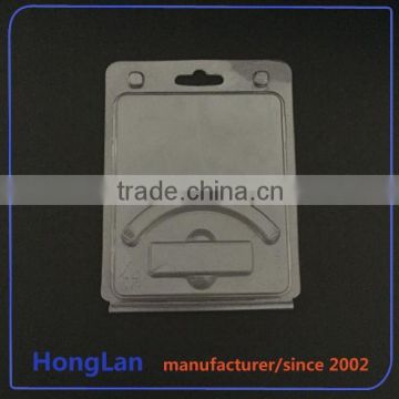 Customized transparent plastic usb clamshell Package with inserted card