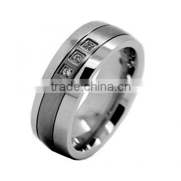 His & Hers Stainless Steel Valentine's Promise Couple Ring Wedding Band