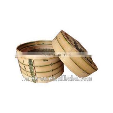 bamboo steamer basket 10 inch with lid