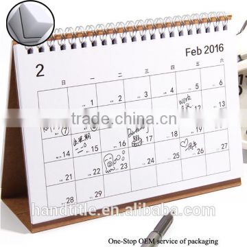 2016 Hot item purple custom touch screen digital wall calendar