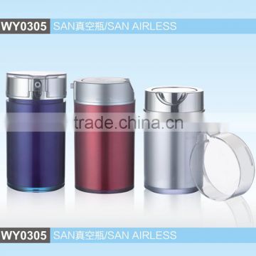 WY0305 2016 new style airless bottle, san airless bottle,15ml 30ml 50ml bottle