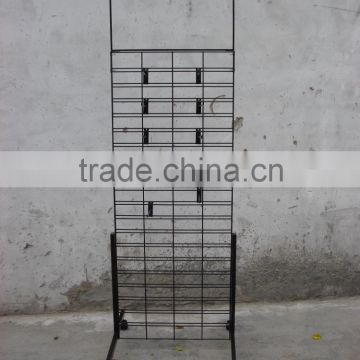 floor standing grid wire display rack