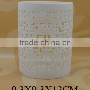 hand made ceramic frangrance oil burner with tealight candle