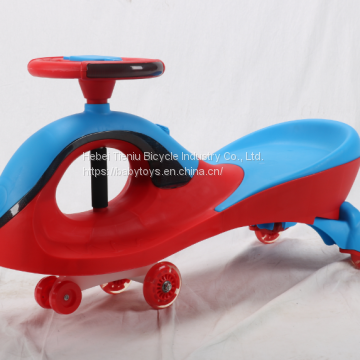 Colorful baby twist car swing car  plastic toy ride on with EN71 ASTM certificate