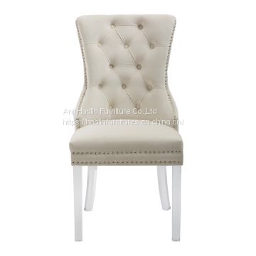 Quality Dining Chair with Acrylic Legs,Modern Dining Chair HL-6087