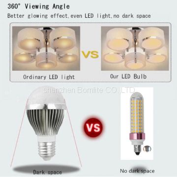 LED E11 T4 Mini-Candelabra Light Bulb SMD2835 Corn JDE11 120V for Chandeliers Sconce Cabinet Lighting