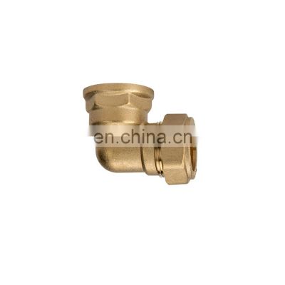 Factory making high quality Female and Male thread Brass pipe fittings 90 degree  brass elbow HX-8005