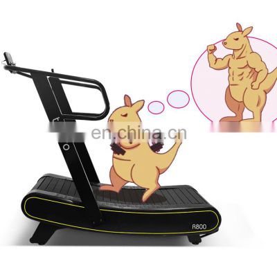 Hot sale new Curved treadmill gym running machine Self generating treadmill manual  curved treadmill commercial fitness