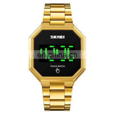 SKMEI 1696 Led Touch Watch Waterproof 30M Digital Watch Stainless Steel Men Watch