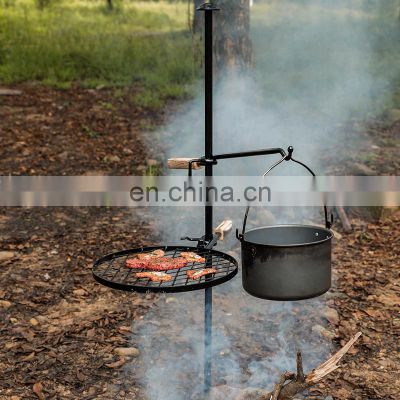 Bbq Grills Campfire Picnic Portable Vertical Folding Tripod Cooker Camping Dutch Oven Bbq Grills Other Camping & Hiking Products