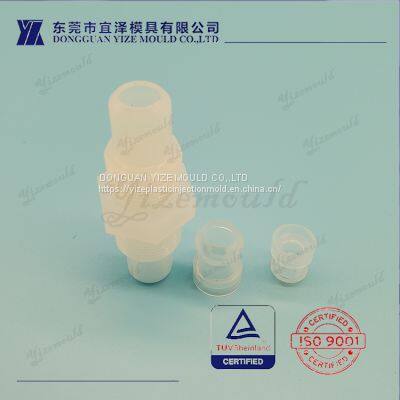 PFA teflon plastic injection mold with Positive pressure 0.5MPa Back pressure 0.4MPa