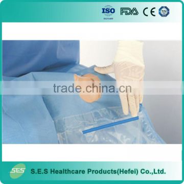 Disposable Hospital Surgical Eye Drape with fluid collection pouch