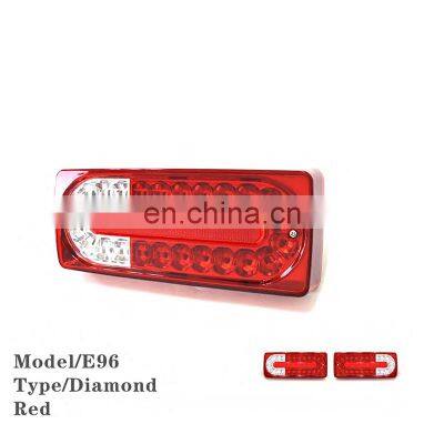Flyingsohigh Car Diamond Type Light Red Tail Lamp E96 Auto Tail Light LED For Mercedes Benz G Class W463 2002-2016