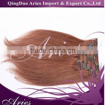 factory cheap price top grade 100 human hair clip in hair
